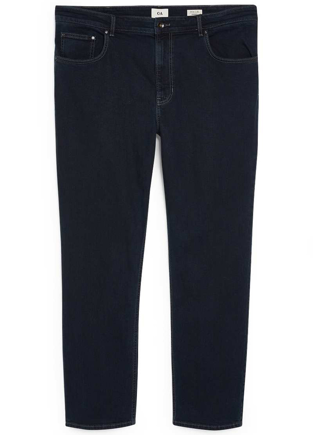 Темно-синие демисезонные мешковатые, зауженные джинсы C&A