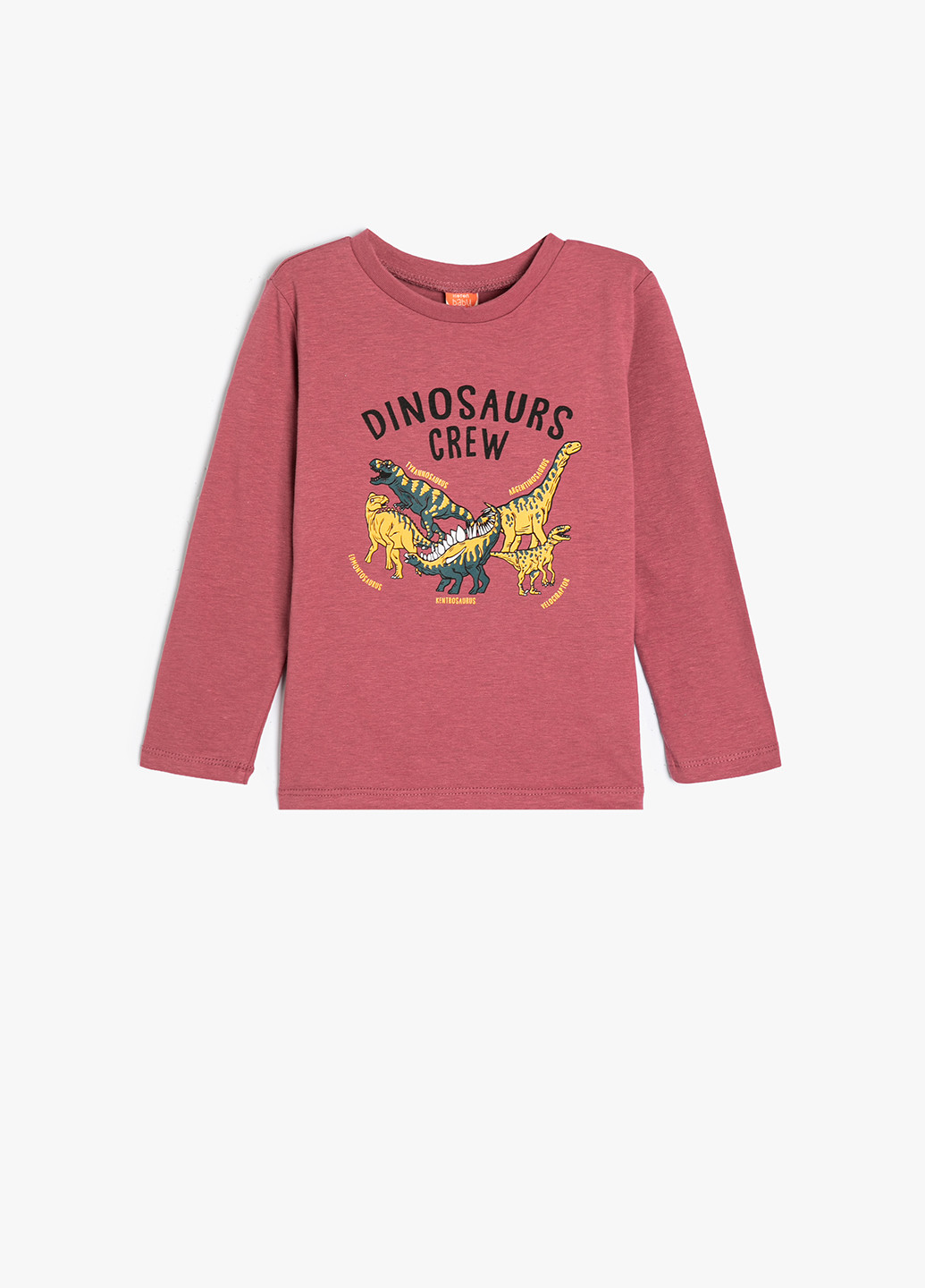 Розово-лиловый демисезонный кэжуал лонгслив KOTON с рисунком