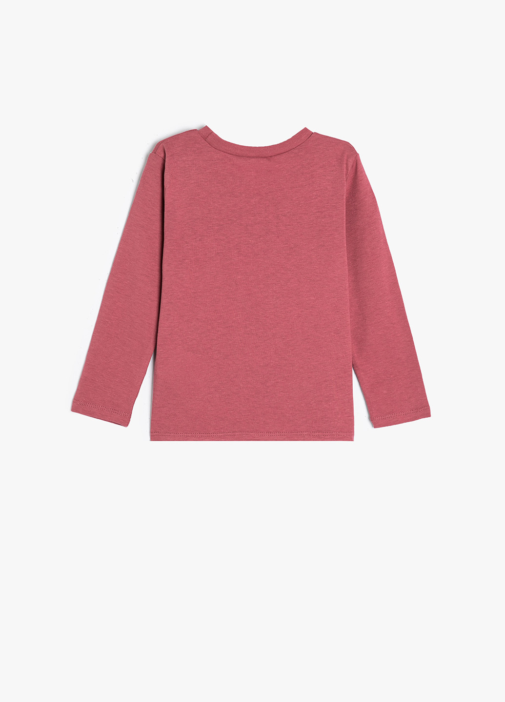 Розово-лиловый демисезонный кэжуал лонгслив KOTON с рисунком