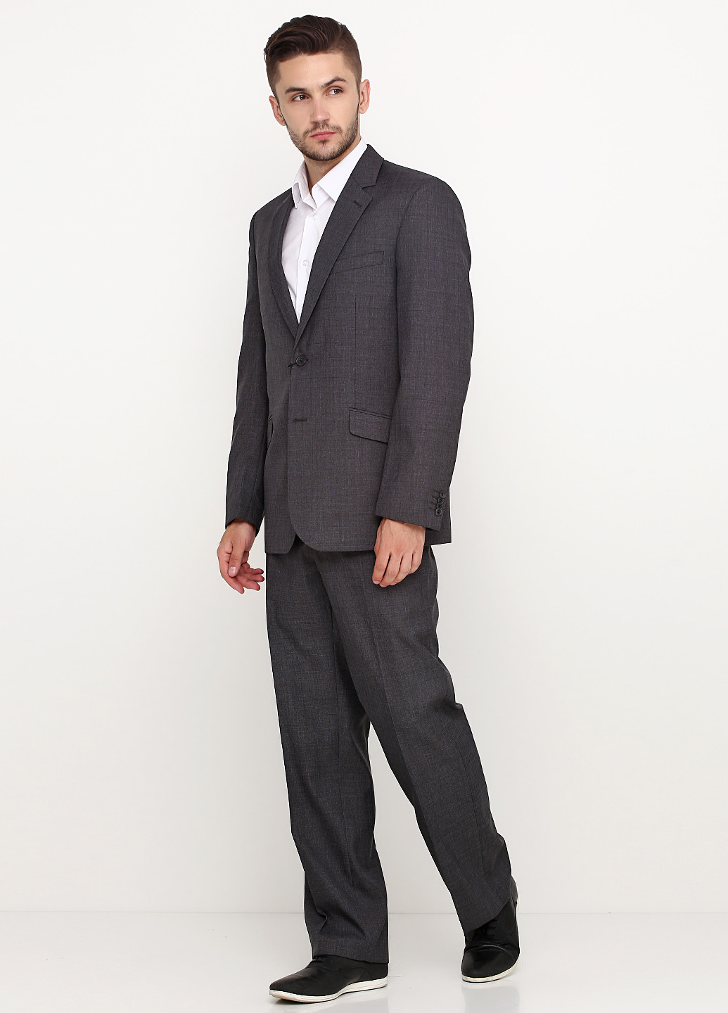 Грифельно-серый демисезонный костюм (пиджак, брюки) Federico Cavallini