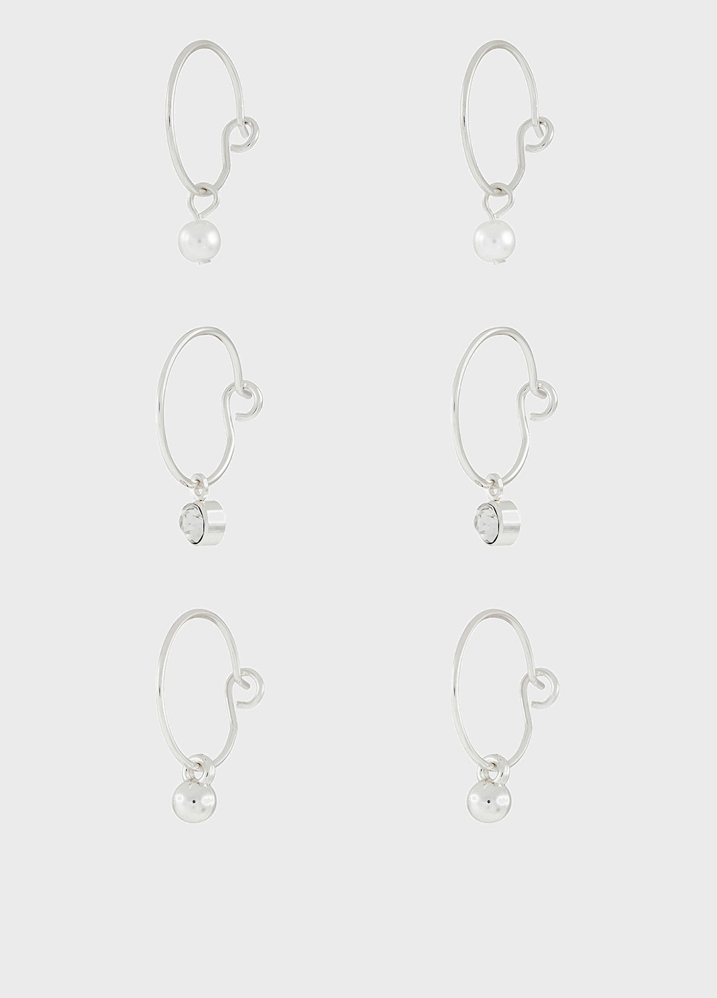 Сережки (3 пари) Accessorize (214820144)