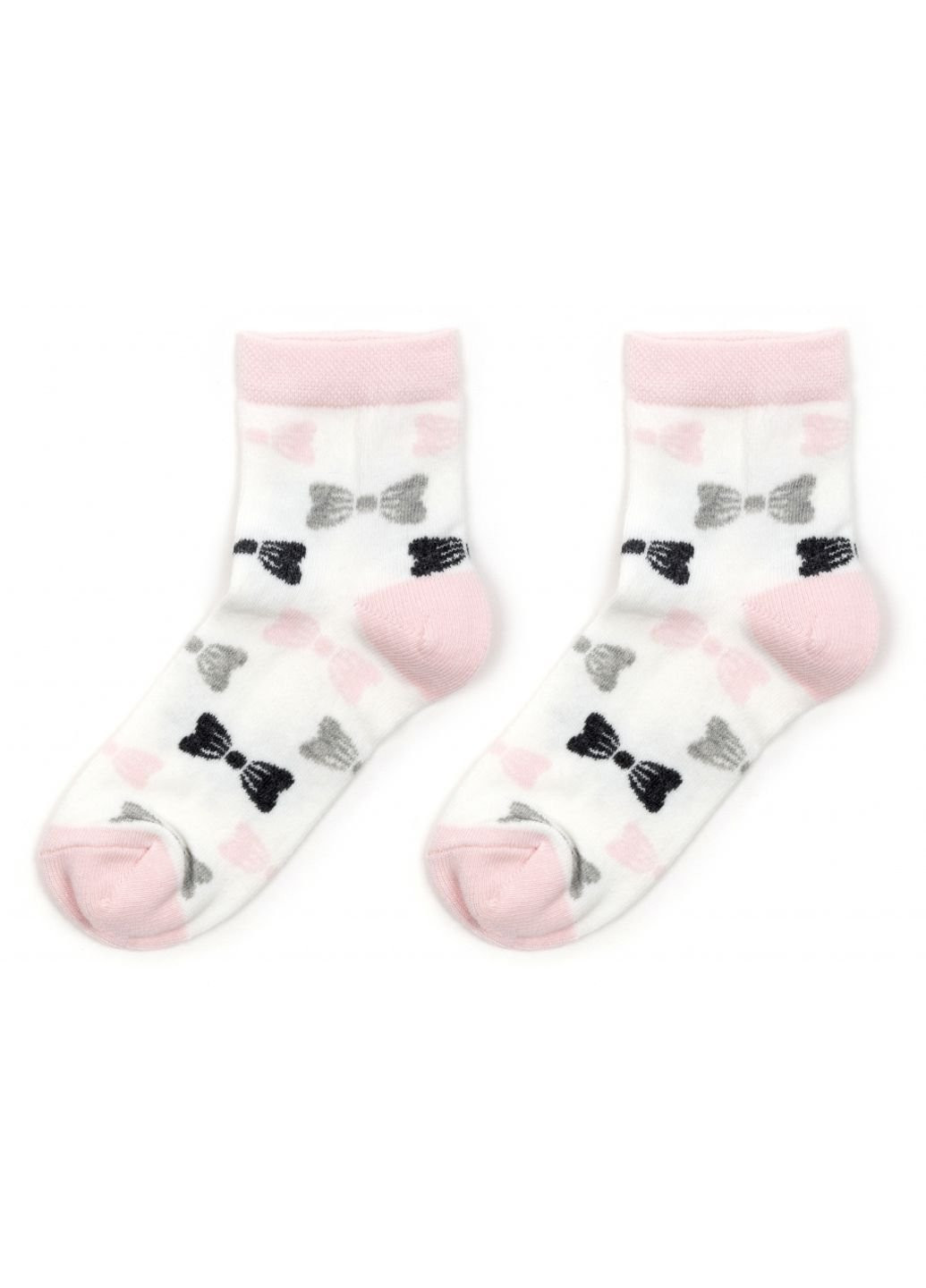 Комбіновані шкарпетки з бантиком (m0c0101-2119-1g-pink) UCS SOCKS (251770463)