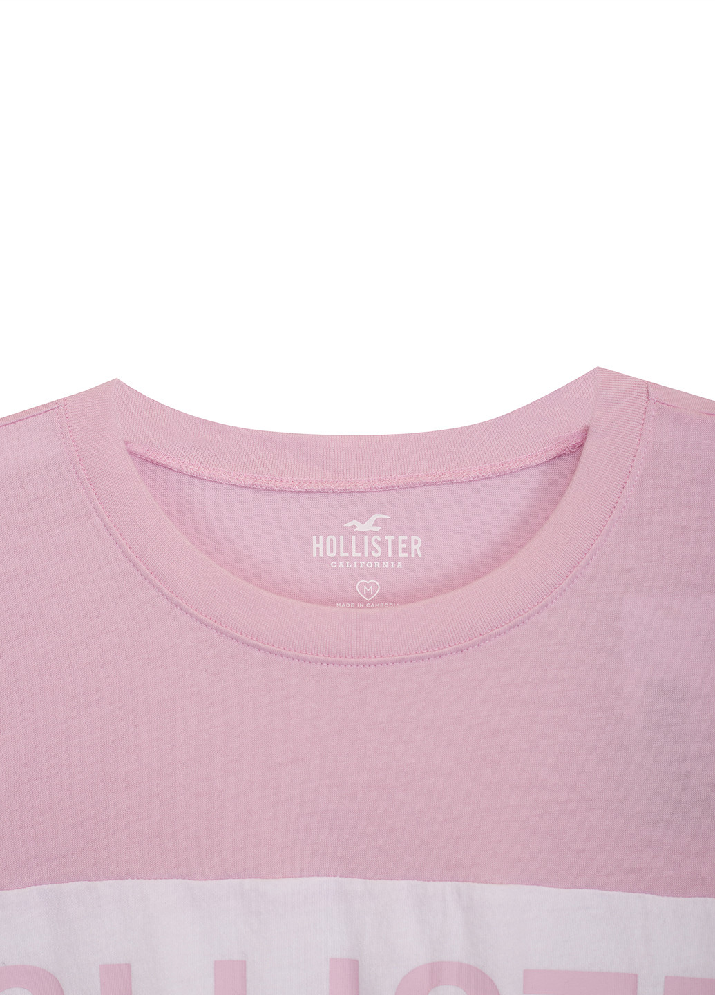 Рожева літня футболка Hollister