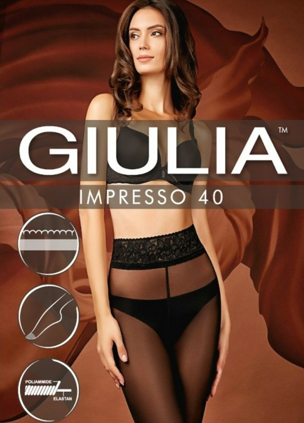 Колготки Giulia impresso 40 (229054630)
