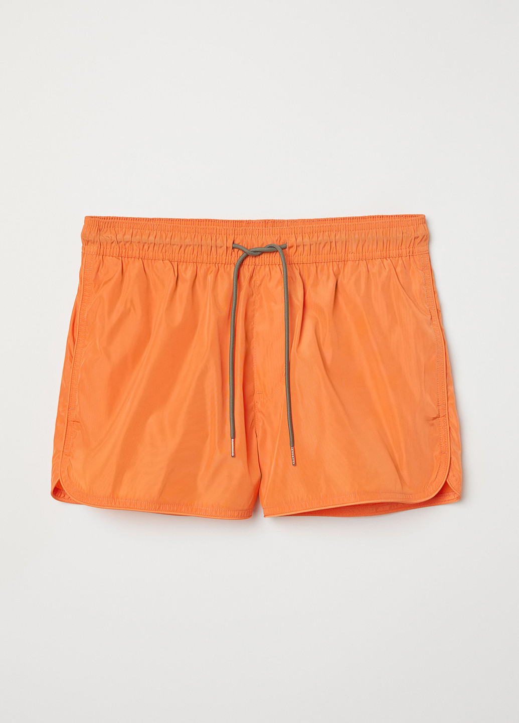 Шорты H&M однотонные оранжевые пляжные полиэстер