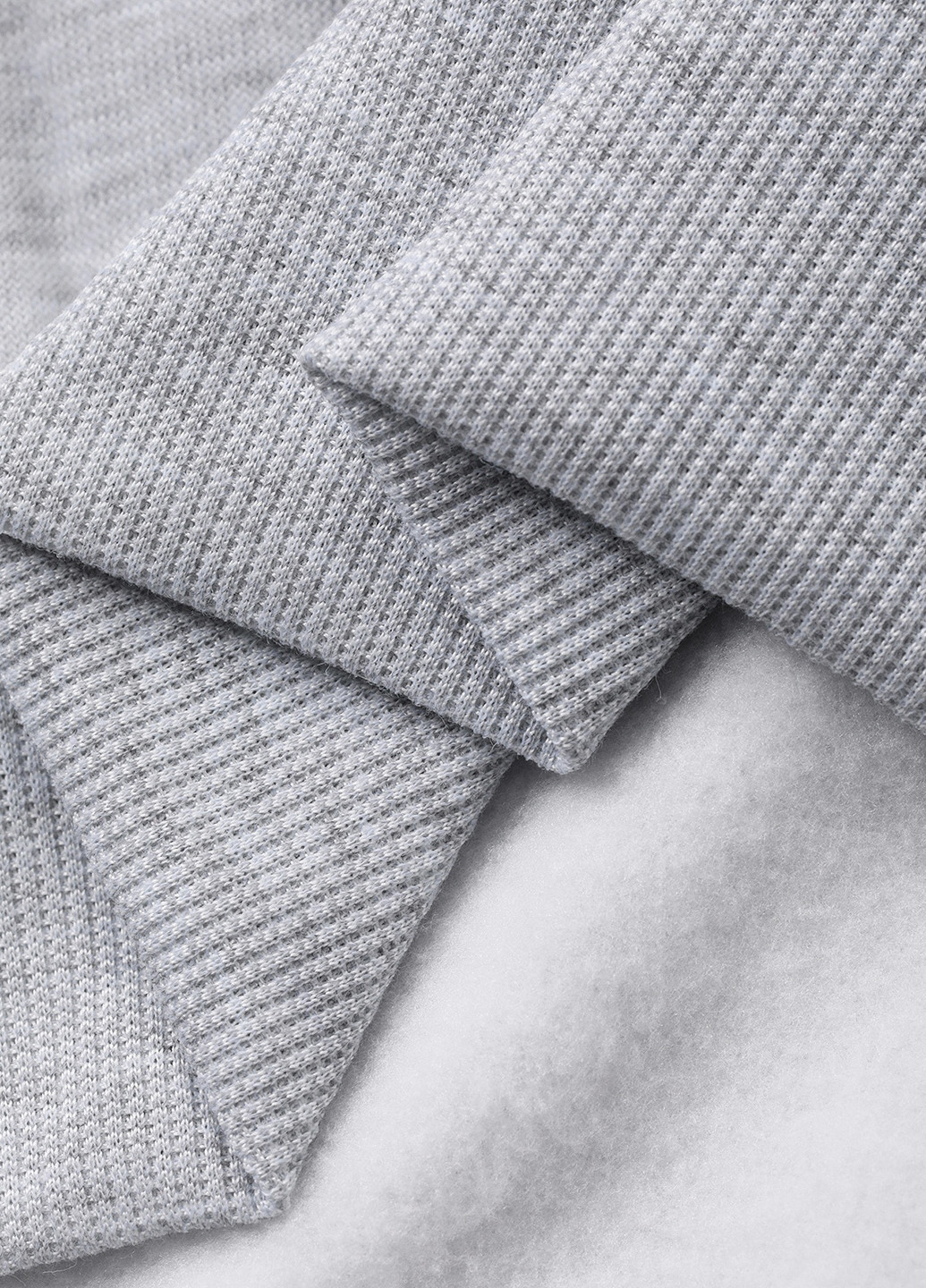 Светло-серый свитшот SHEIN меланж без декора (366070991)