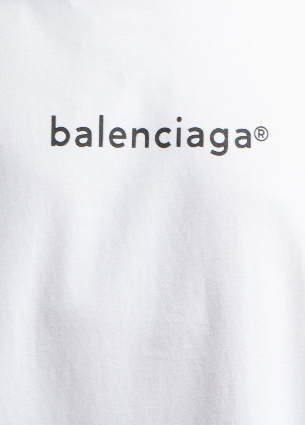 Белая белая футболка с логотипом Balenciaga