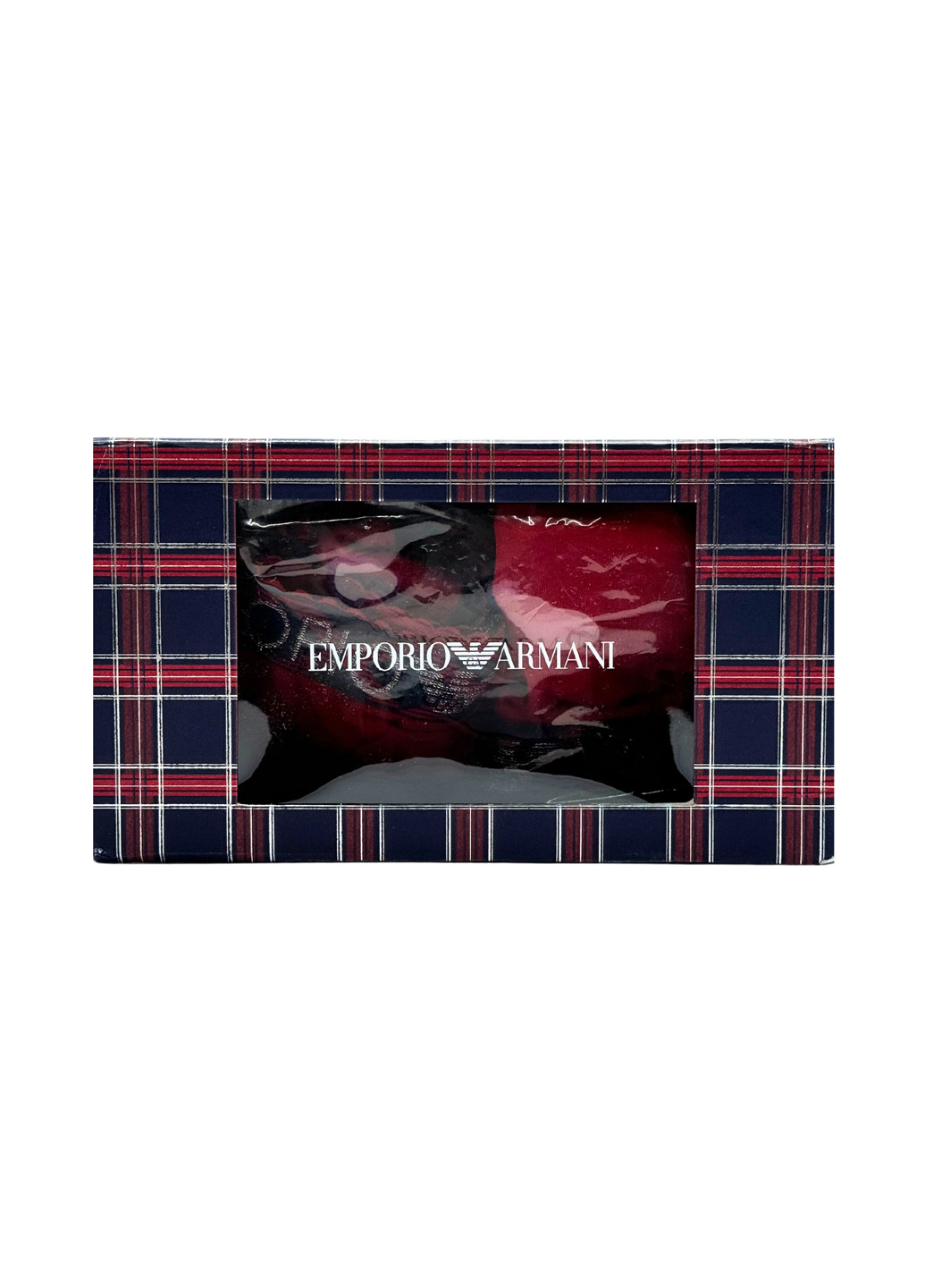 Червоний демісезонний комплект (топ, трусики) Emporio Armani