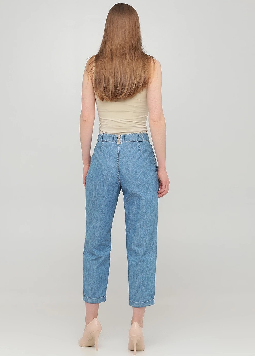 Капрі однотонні, джинсові Sexy Woman (252115657)