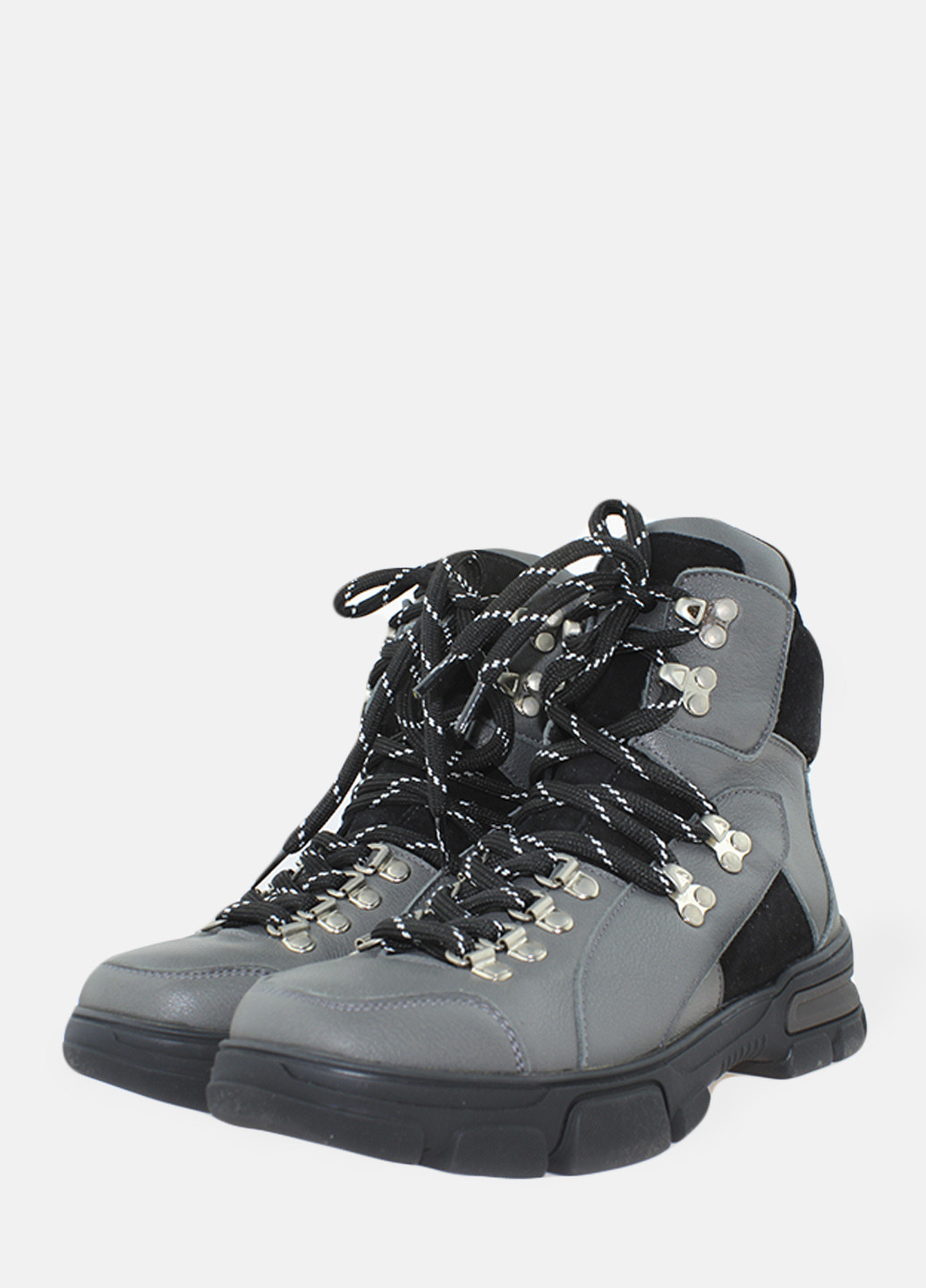 Зимние ботинки rf1823 серый Favi из натуральной замши