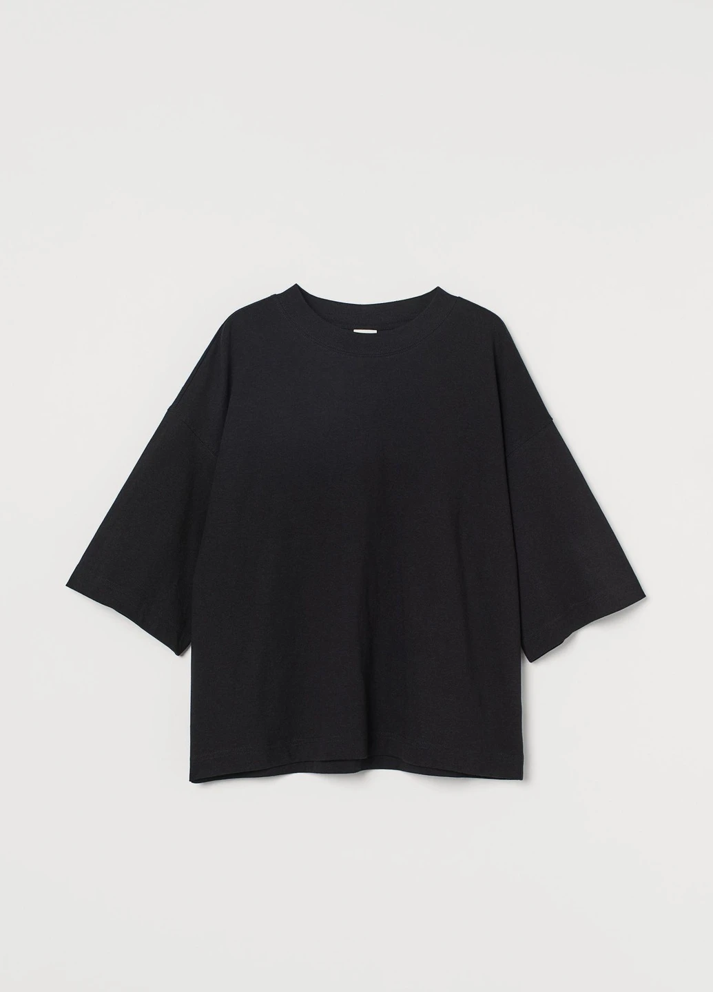Футболка,чорний, H&M Basic - (255192557)