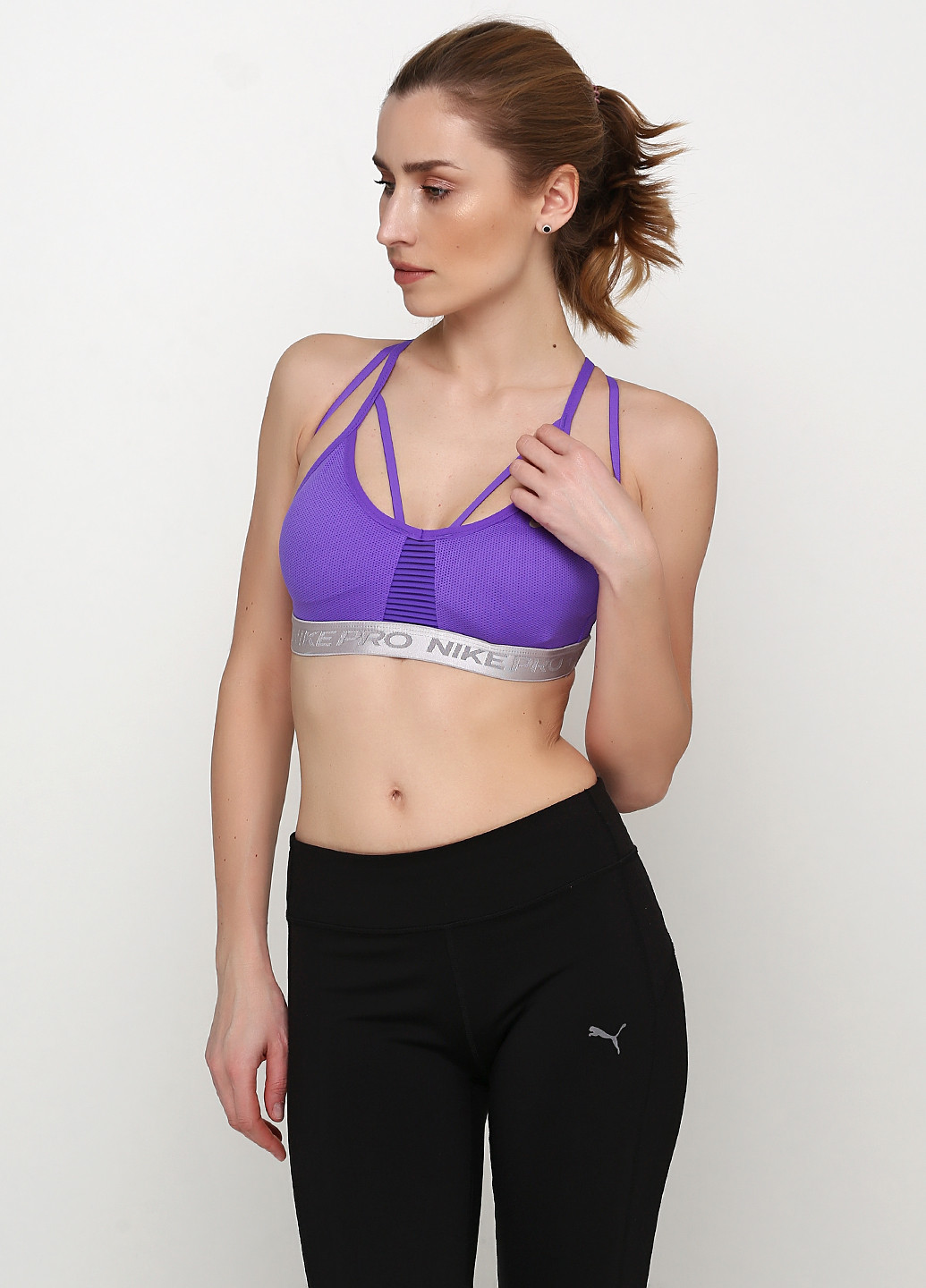 Топ Nike логотип фиолетовый спортивный трикотаж