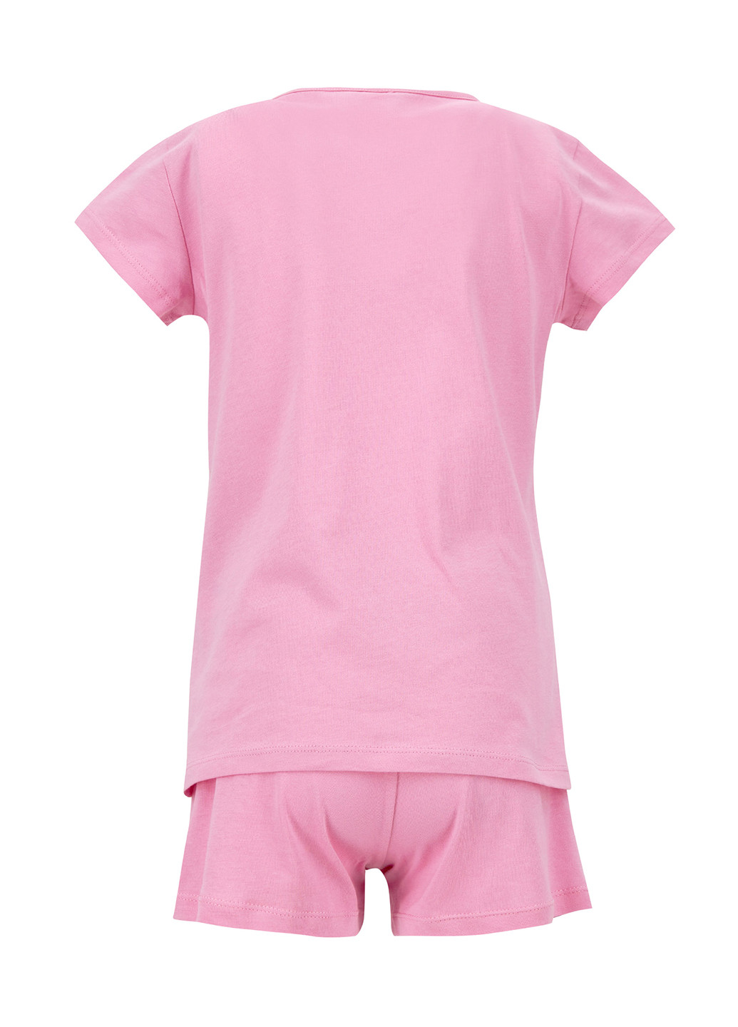 Рожева всесезон піжама футболка + шорти DeFacto