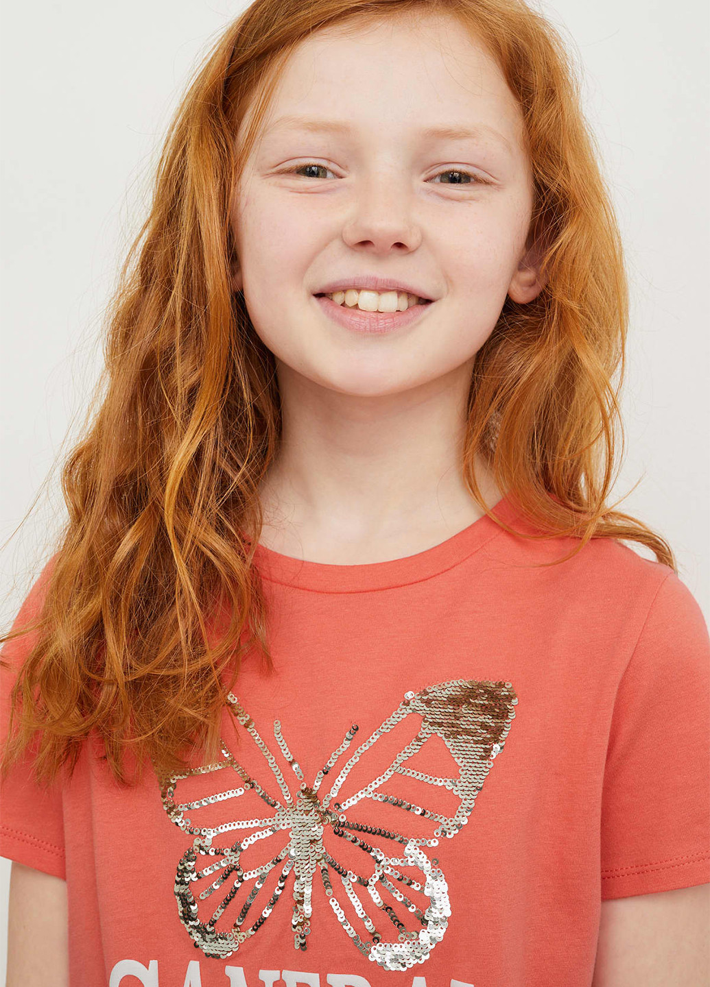 Лососевая летняя футболка C&A