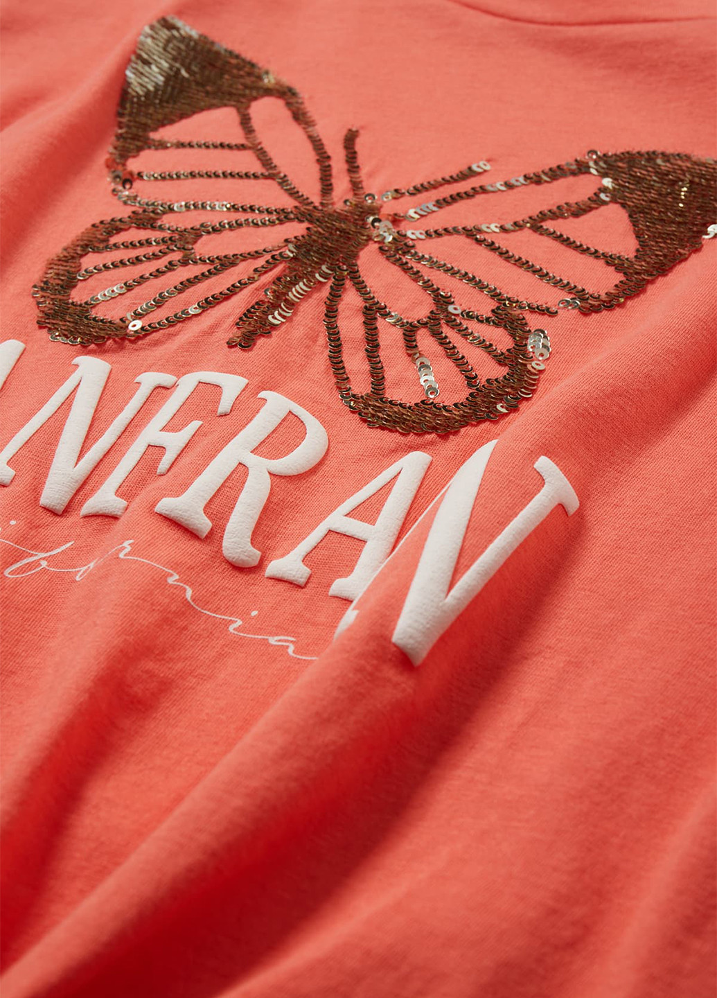 Лососевая летняя футболка C&A