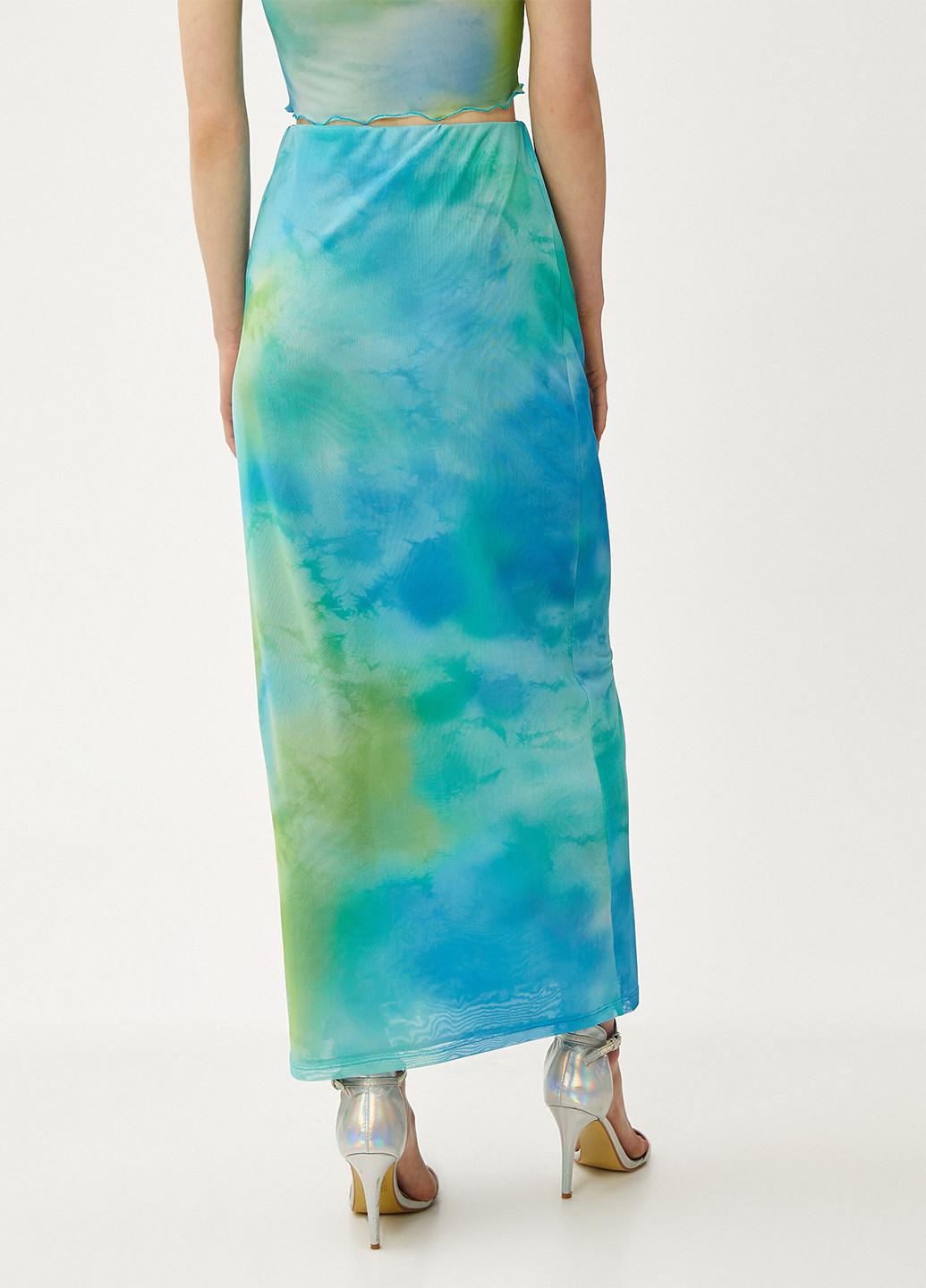 Голубая кэжуал градиентной расцветки юбка KOTON