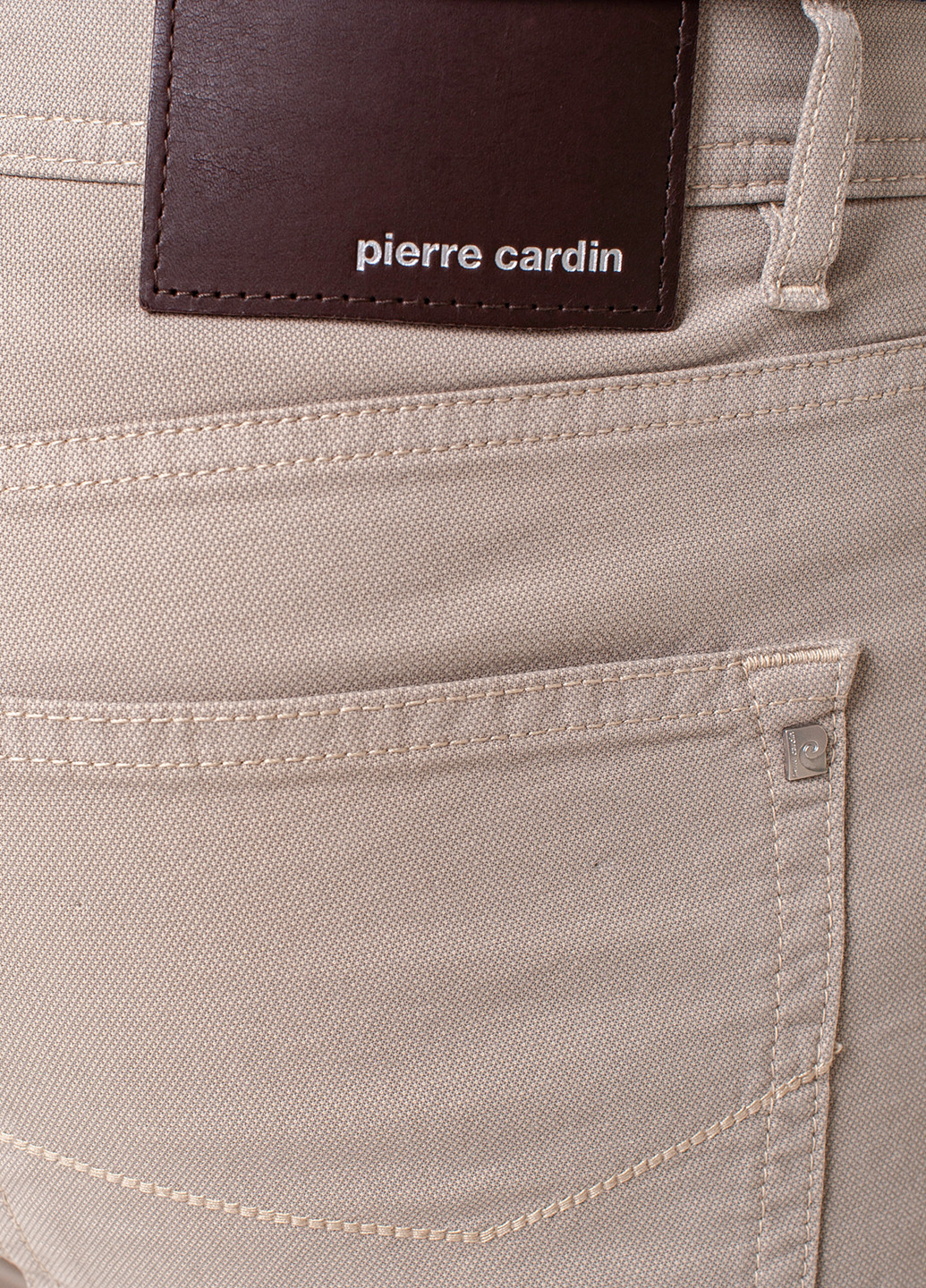 Бежевые демисезонные прямые джинсы Pierre Cardin