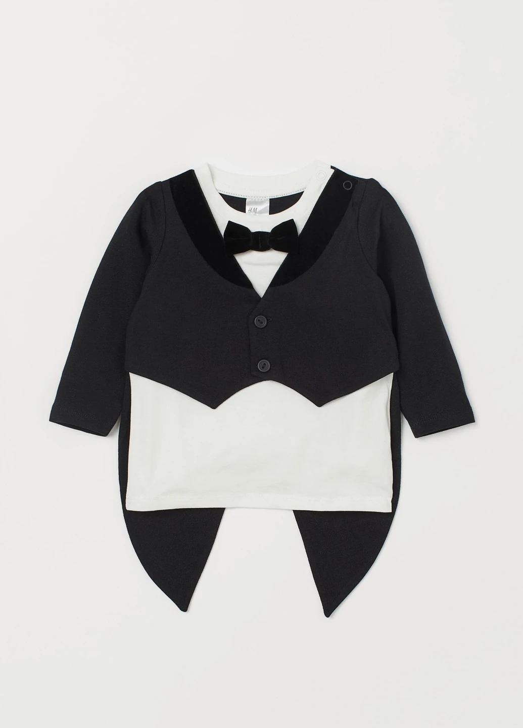 Чорний демісезонний комплект (лонгслів, штани) H&M