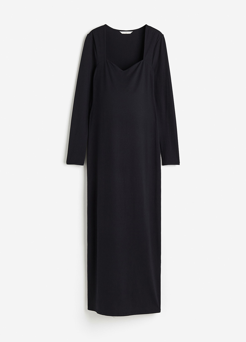 Черное кэжуал платье для беременных силуэтная H&M однотонное