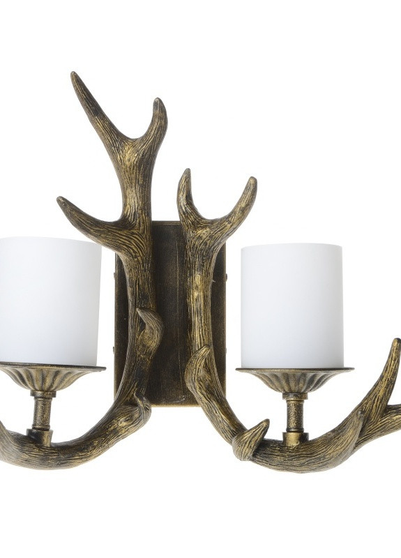Бра настенное накладное рога кантри BKL-090W/2 Brille (253894292)