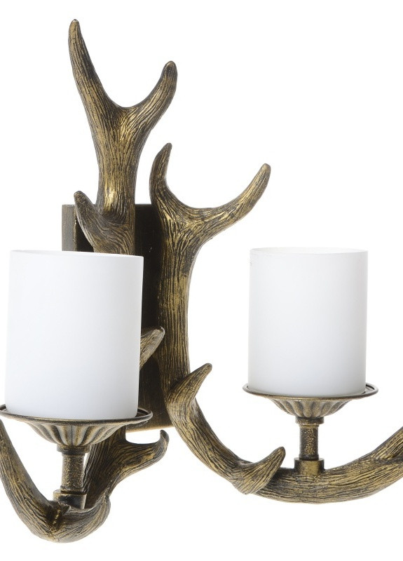 Бра настенное накладное рога кантри BKL-090W/2 Brille (253894292)