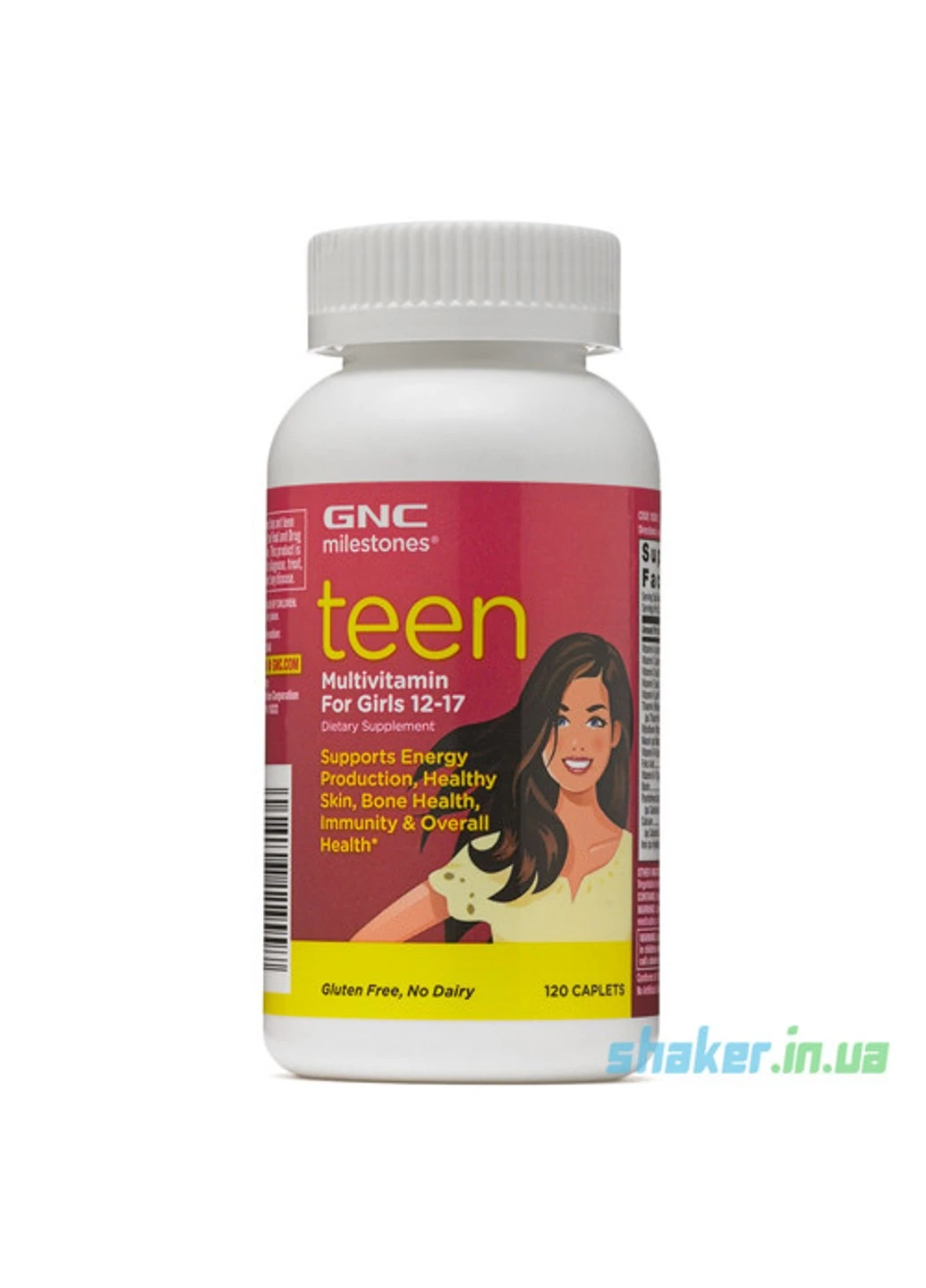 Вітаміни для дівчаток підлітків Teen Multivitamin for girls 12-17 (120 таб) GNC (255409119)