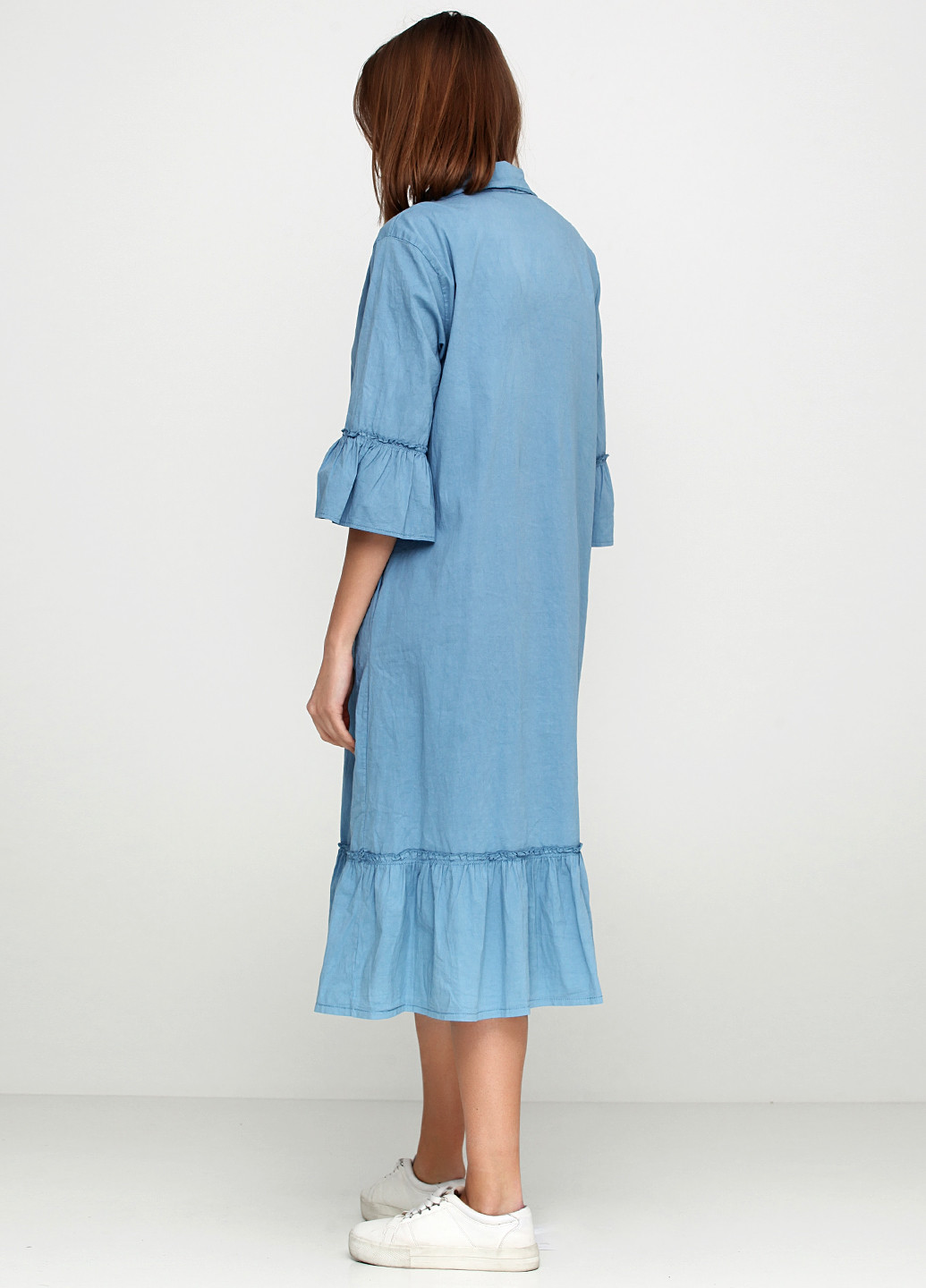 Синя кежуал сукня New Collection однотонна