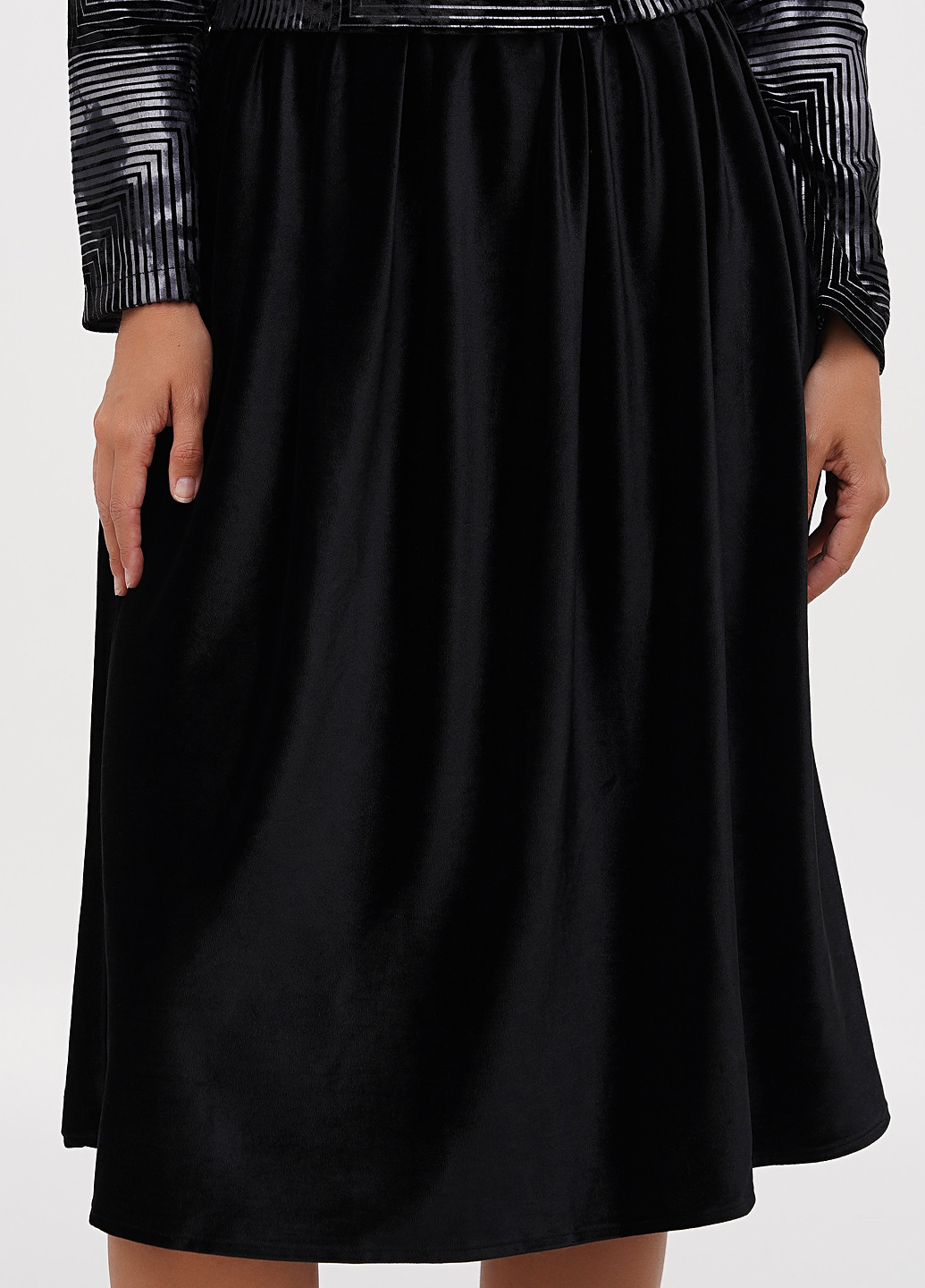 Чорна кежуал сукня а-силует Sassofono з геометричним візерунком