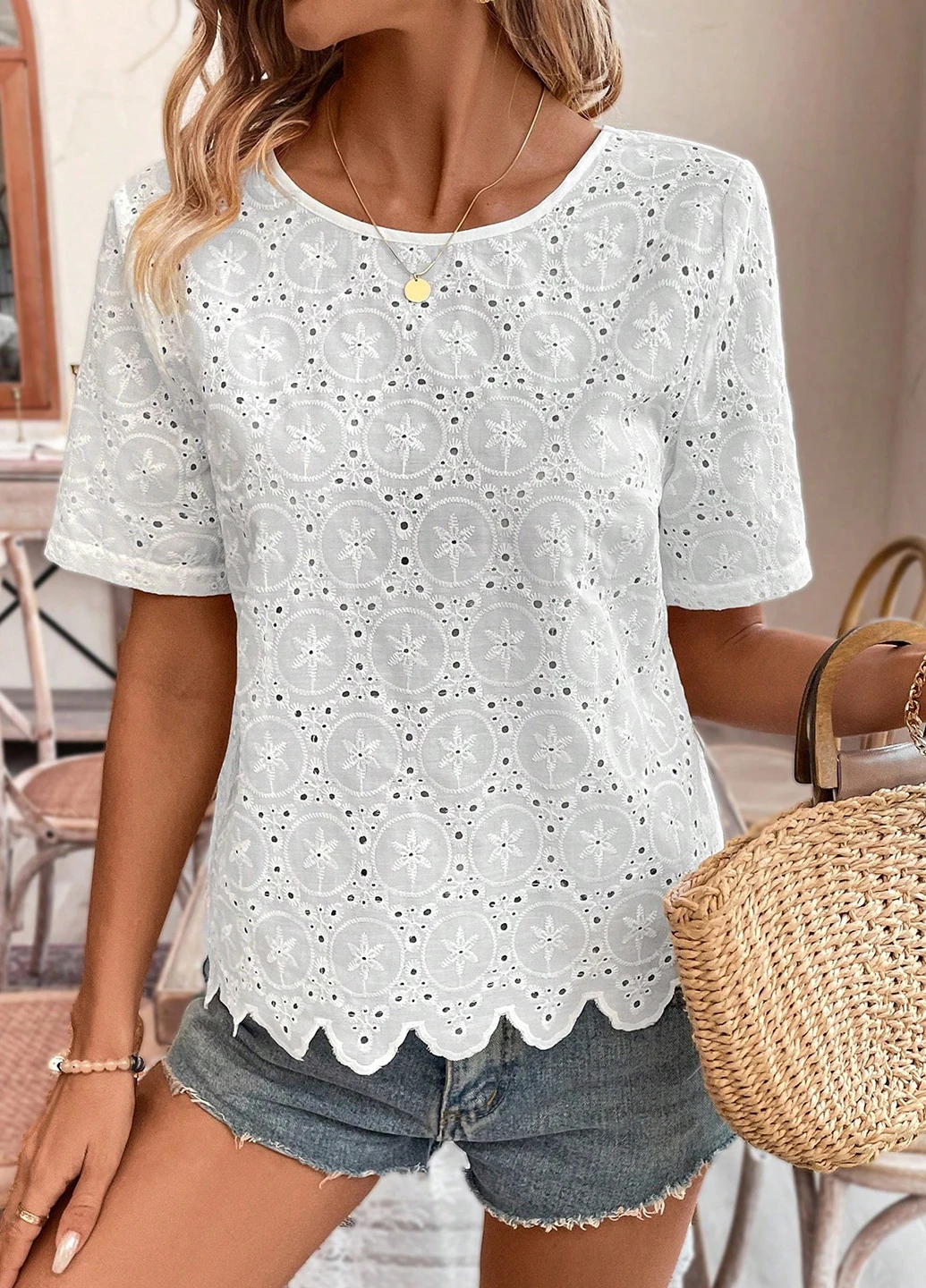 Белая блуза SHEIN