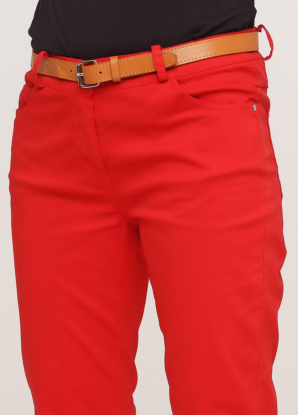 Красные кэжуал демисезонные зауженные брюки Made in Italy