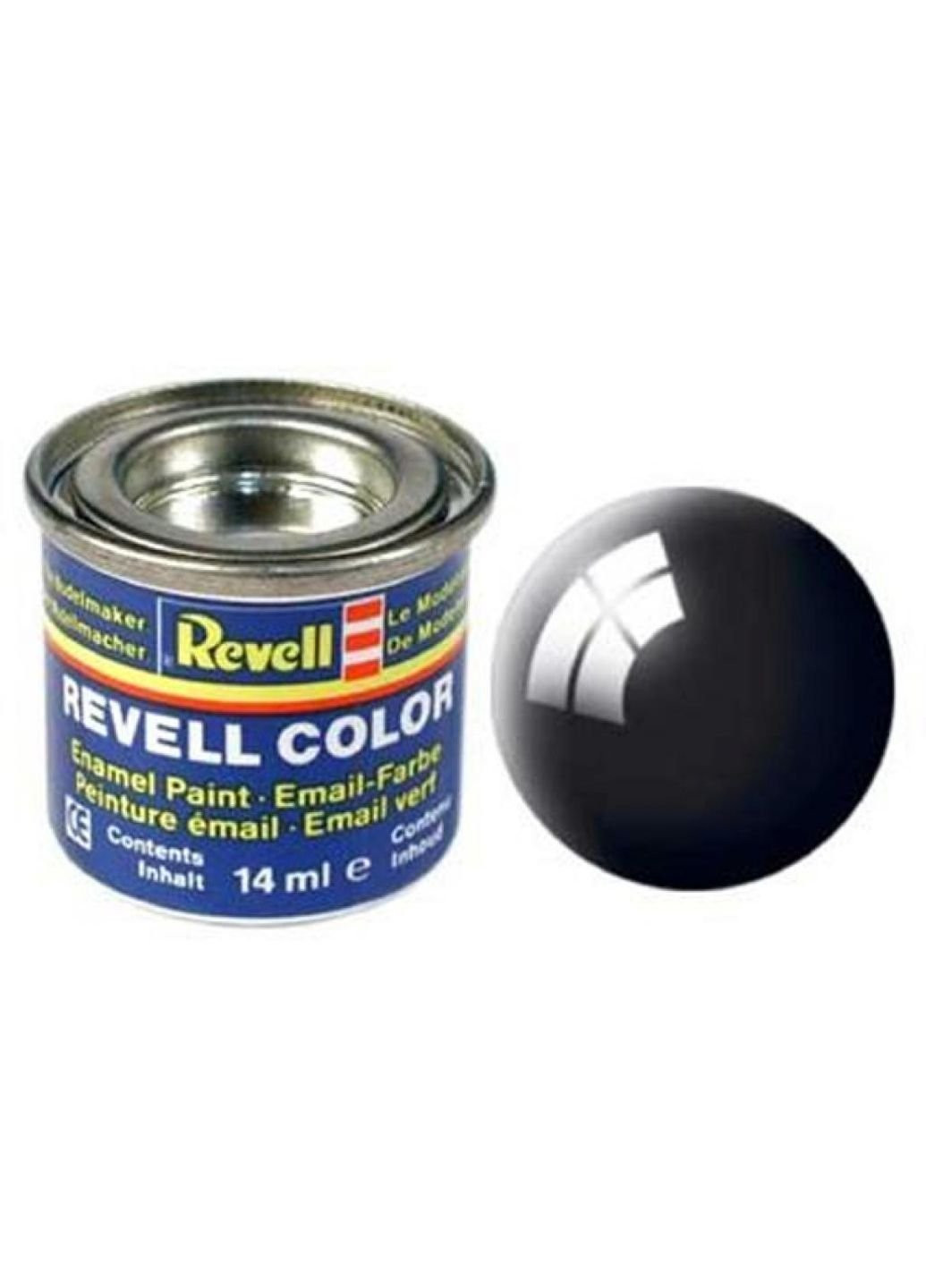 Аксесуари для збірних моделей Емальова фарба 7. Чорна глянсова. 14 мл (RVL-32107) Revell (254071886)