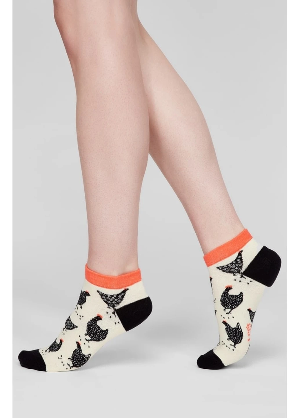 Молочні шкарпетки жіночі бавовняні socks low 111 (3пари) Legs малюнки (254993880)