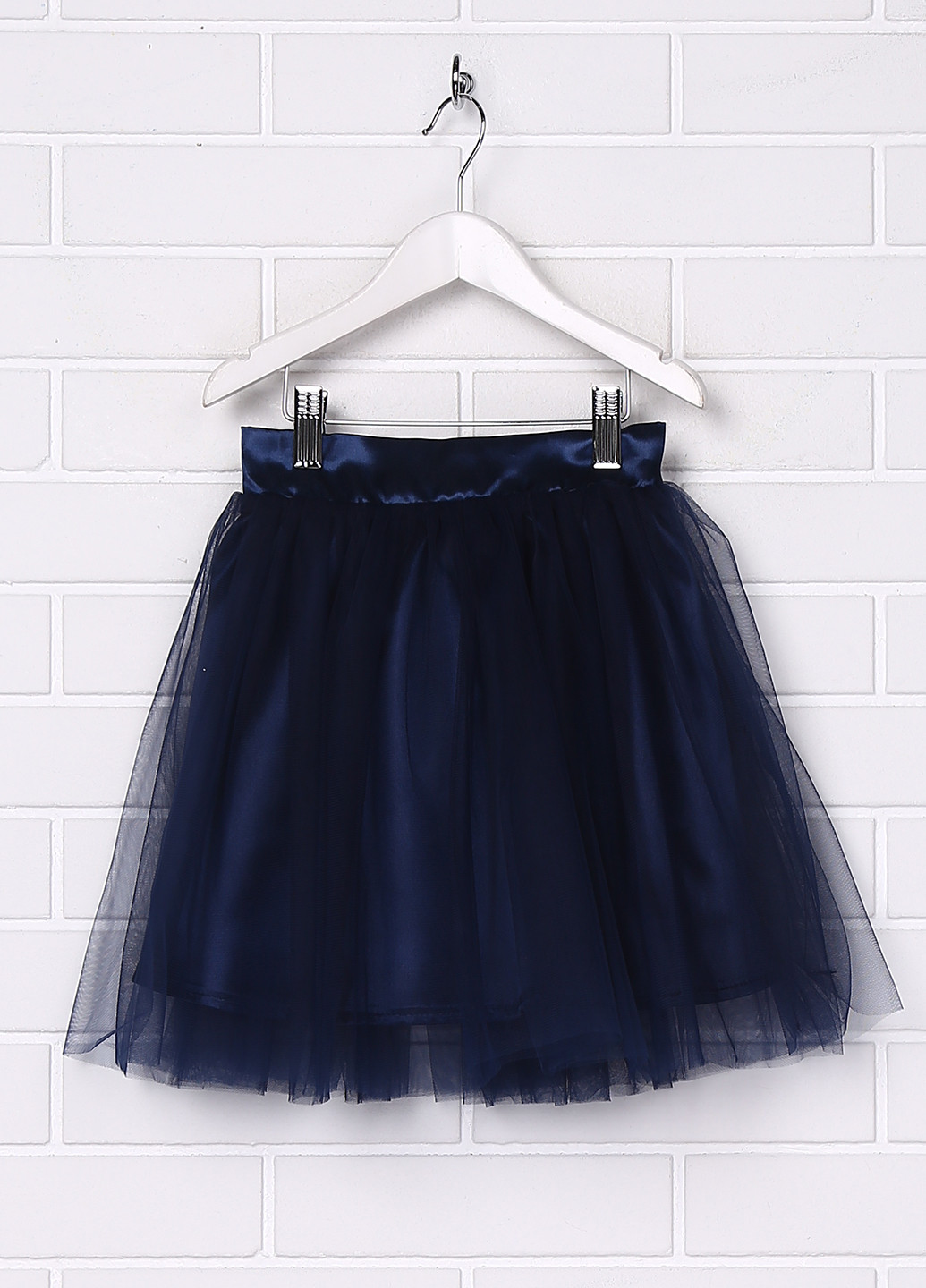 Темно-синяя однотонная юбка Sasha мини