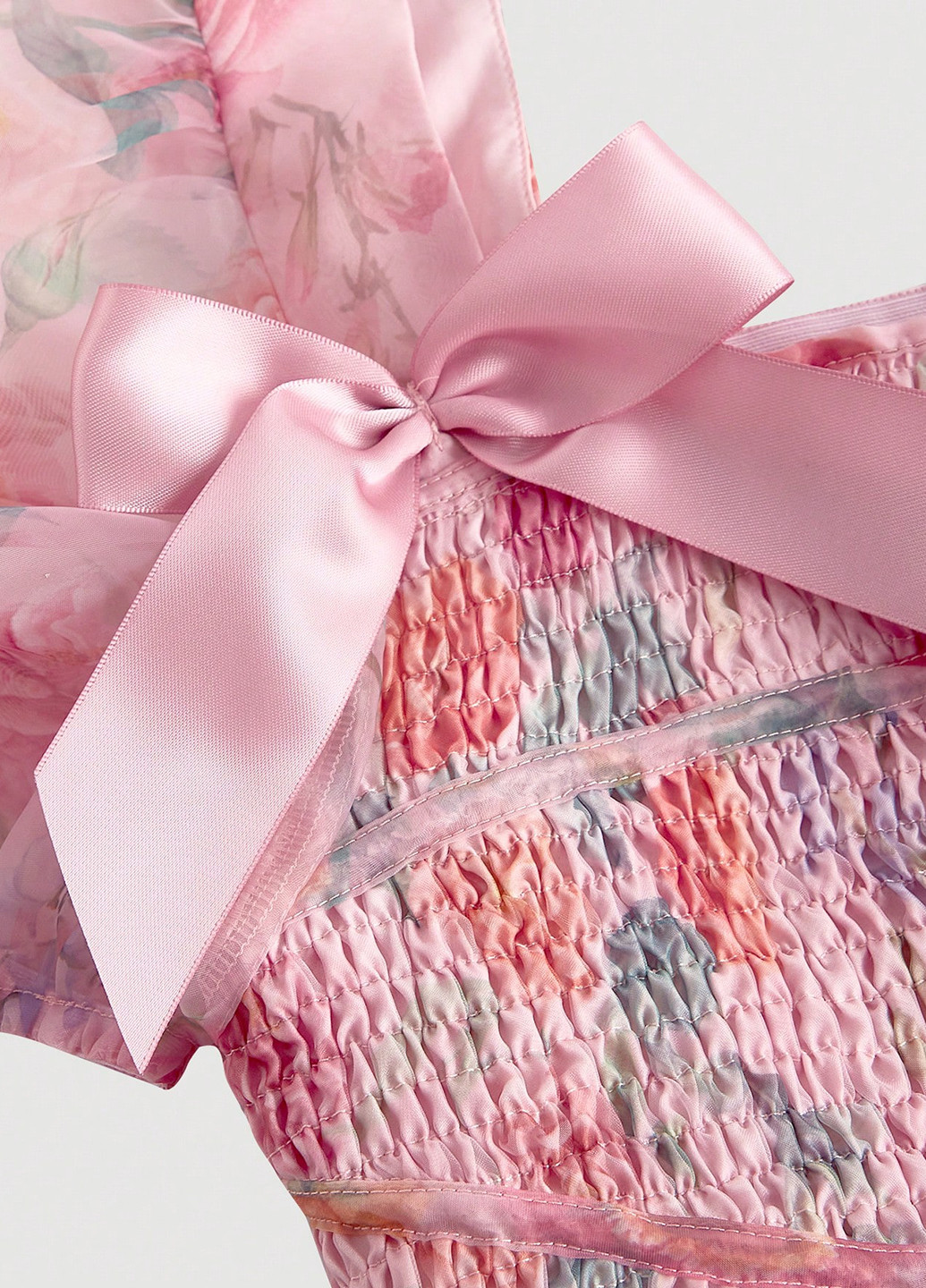 Рожева кежуал сукня кльош SHEIN з квітковим принтом