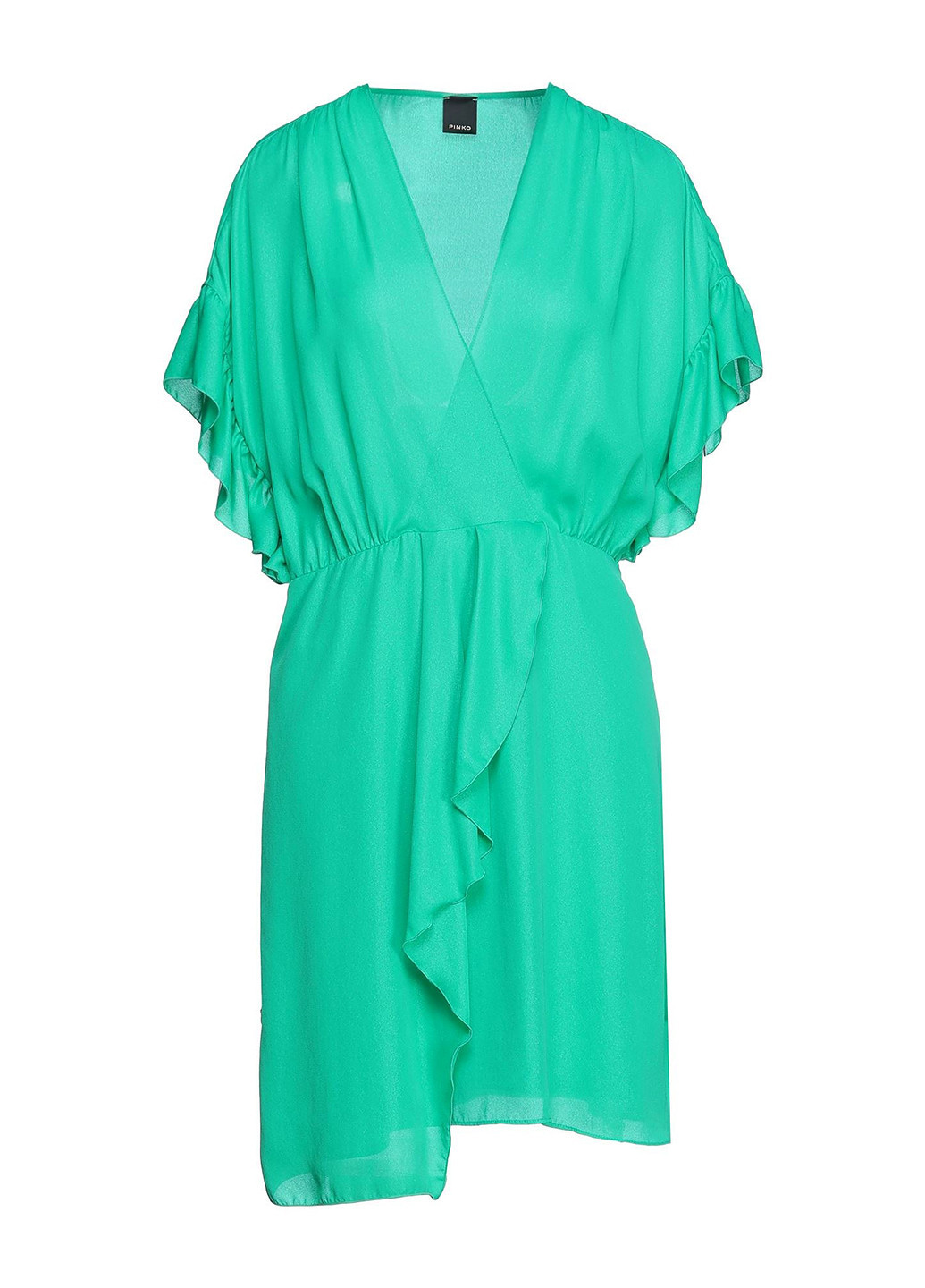 Зелена кежуал сукня на запах Pinko однотонна