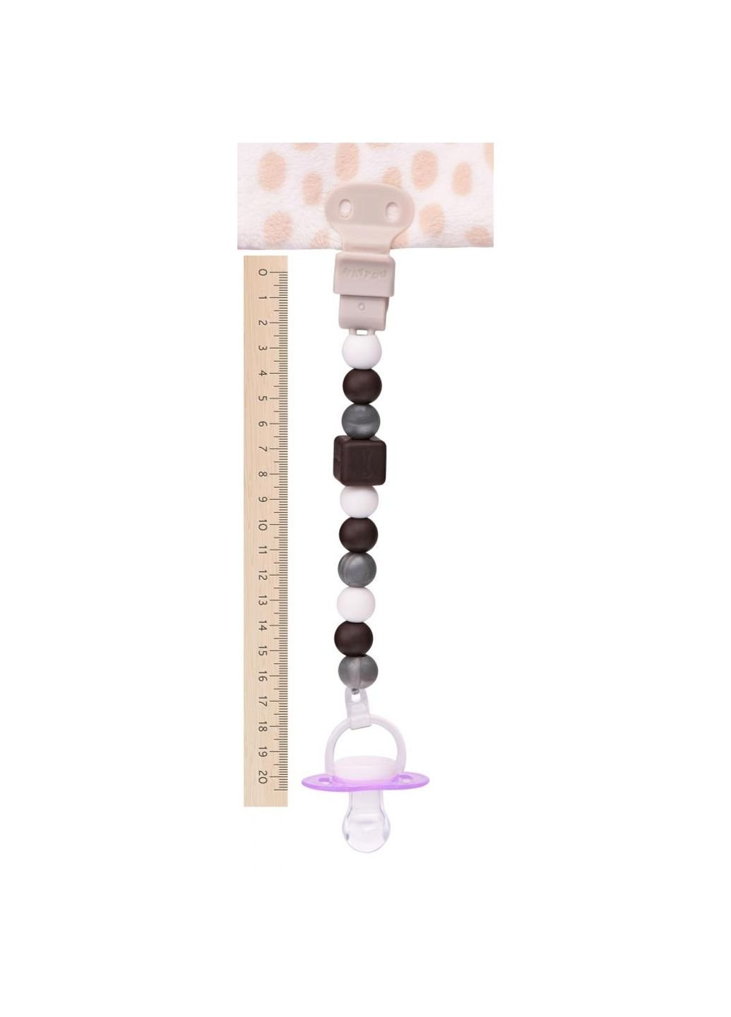 Клипса для пустышек коричневая Nattou (252243546)