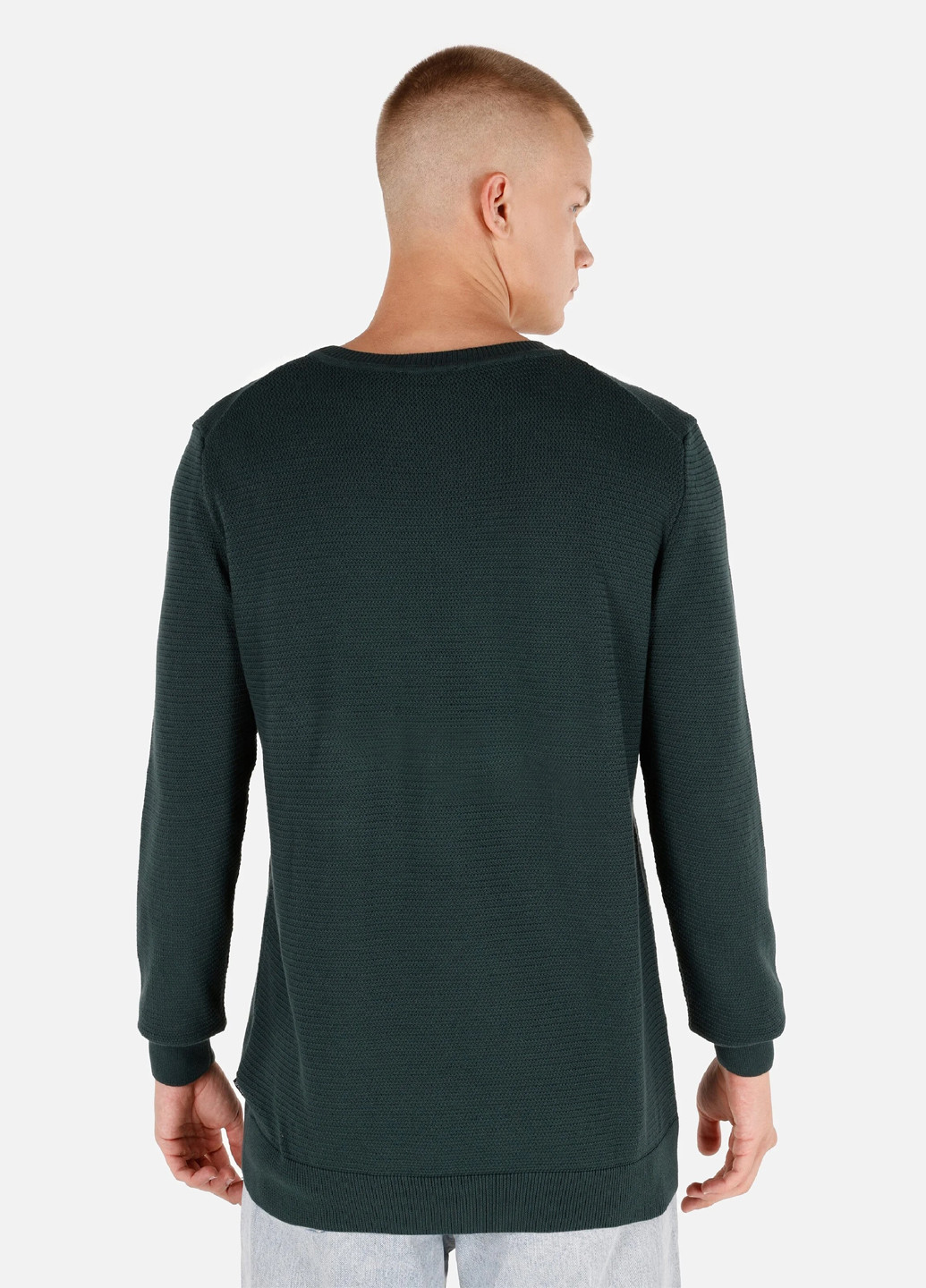 Темно-зеленый демисезонный свитер джемпер Colin's