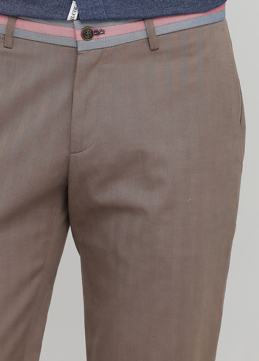 Темно-бежевые кэжуал демисезонные зауженные брюки El Ganso