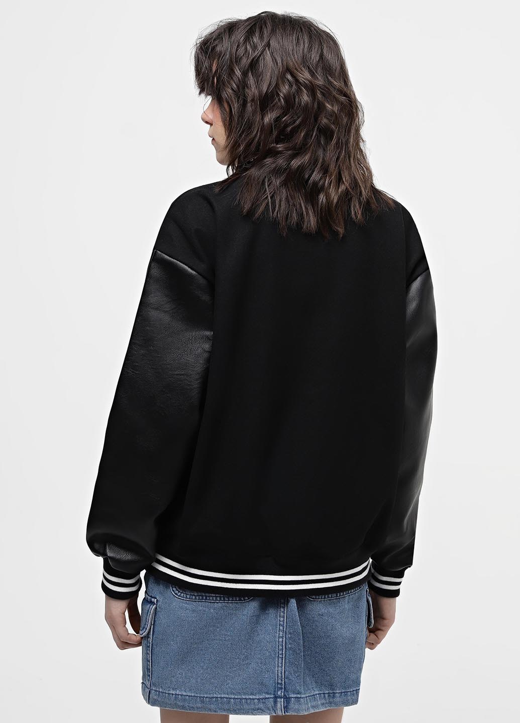 Бомбер Vans бейсбольный на кнопках (330382263)