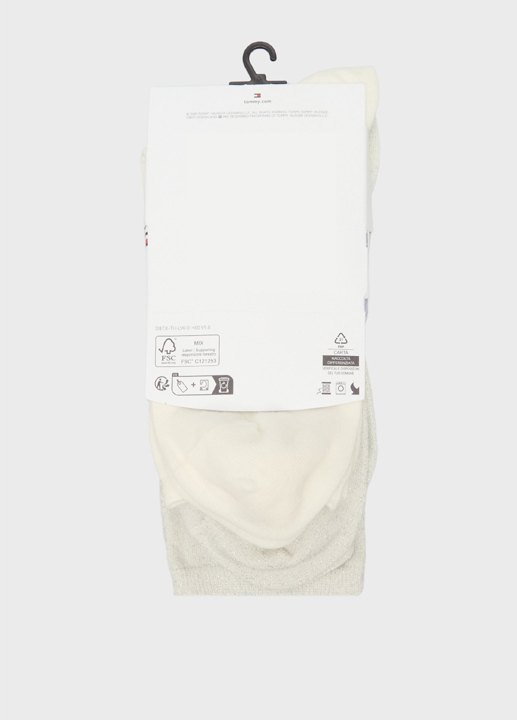 Молочні шкарпетки (2 пари) Tommy Hilfiger логотипи (347228285)