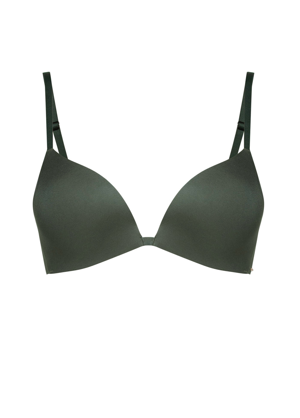 Темно-зелёный бесшовный бюстгальтер Marc & André без косточек полиамид
