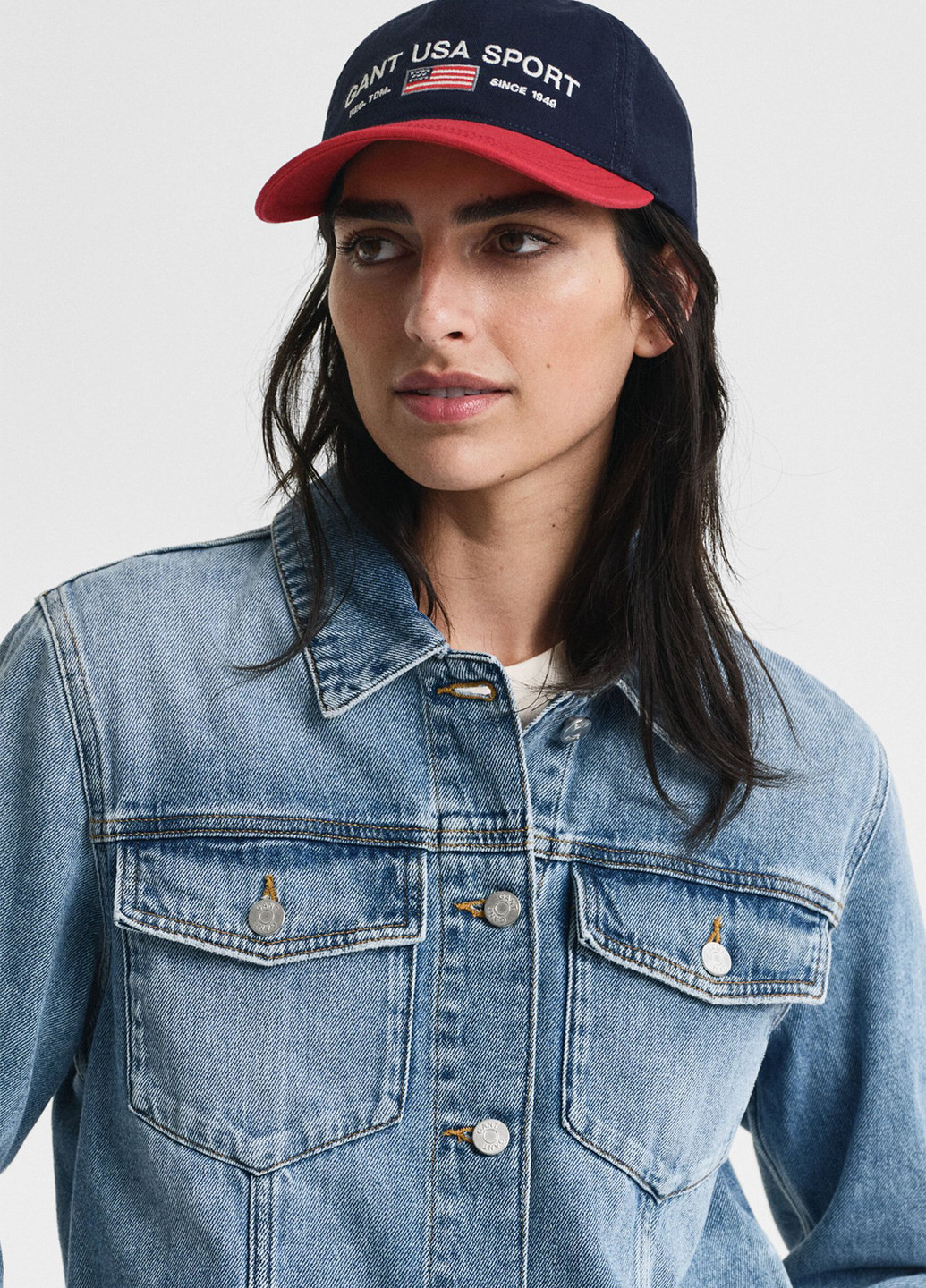 Синяя демисезонная куртка Gant