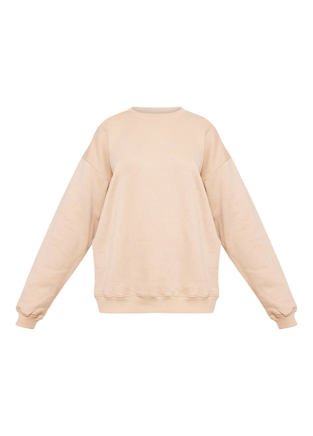 Песочный свитшот PrettyLittleThing однотонный без декора (313044930)