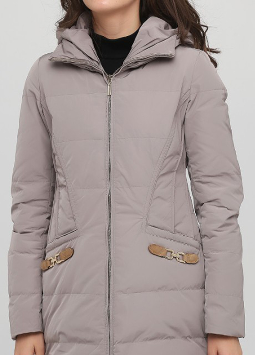 Серый демисезонный Пуховик Trussardi Jeans