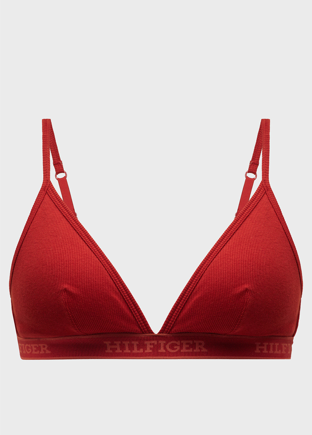 Червоний тріенджел бюстгальтер Tommy Hilfiger без кісточок бавовна