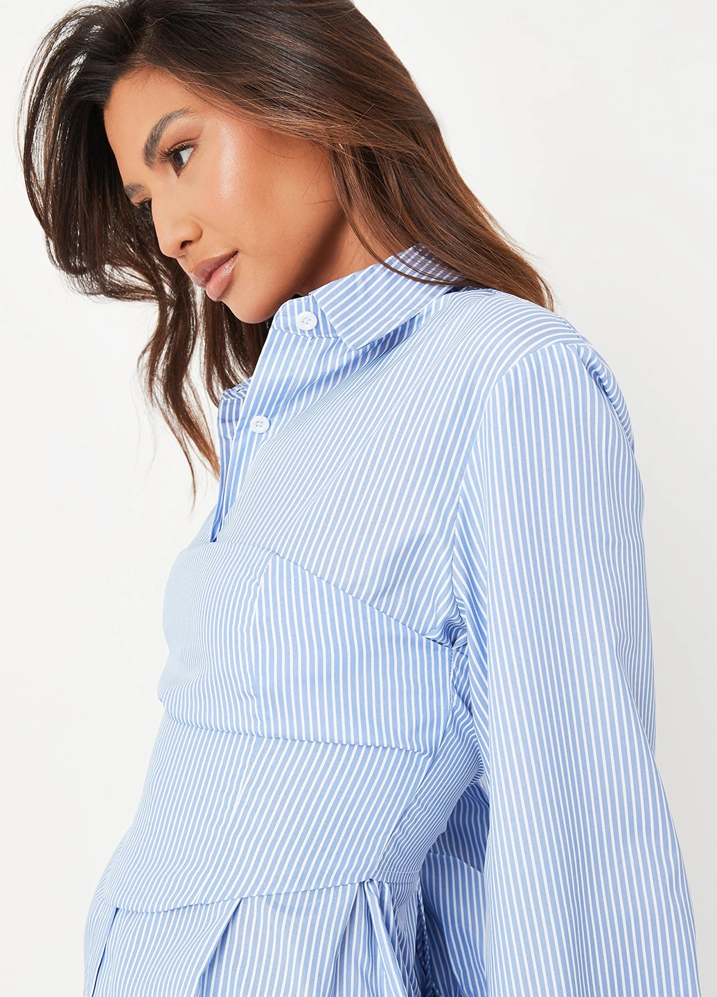 Голубая блуза Missguided