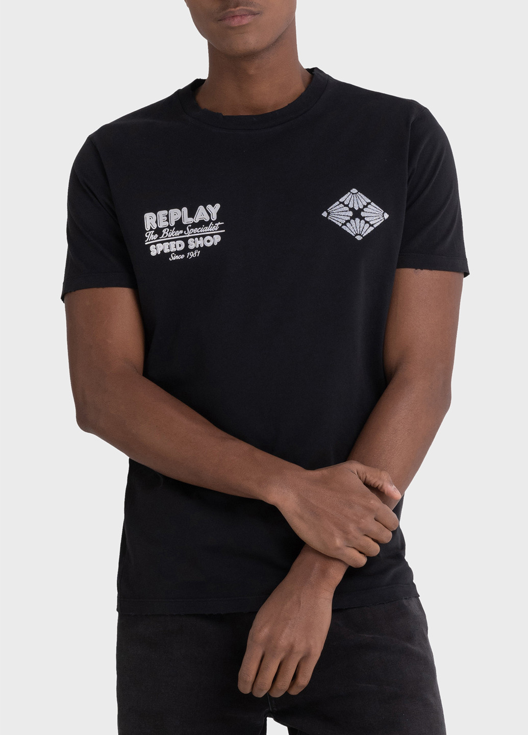 Черная футболка Replay