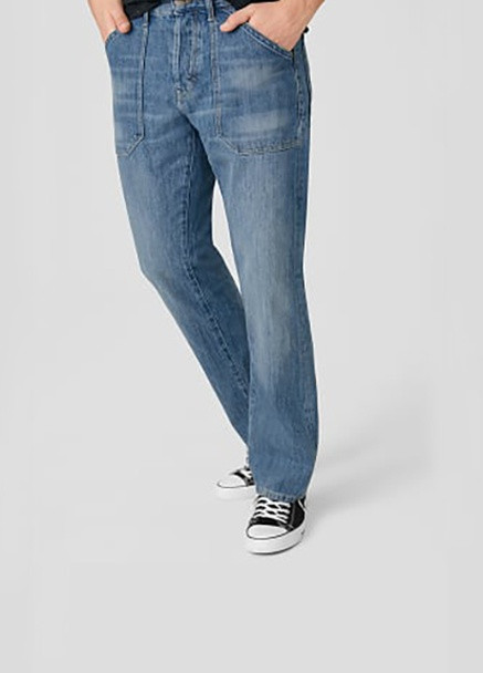 Джинси C&A однотонні блакитні джинсові бавовна