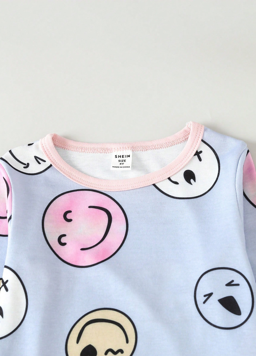 Голубая всесезон пижама (лонгслив, леггинсы) лонгслив + леггинсы SHEIN