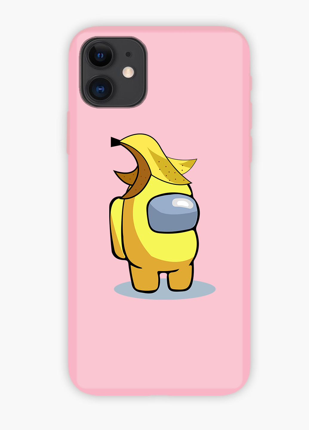 Чехол силиконовый Apple Iphone X Амонг Ас Желтый (Among Us Yellow) (6129-2416) MobiPrint (219565568)